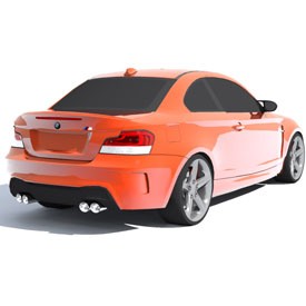 BMW 1 M Coupe 3D Object | FREE Artlantis Objects Download